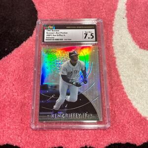 Ken Griffey Jr – 1997 Bowman’s Best Preview [Refractor] #BBP2 – CSG 7.5